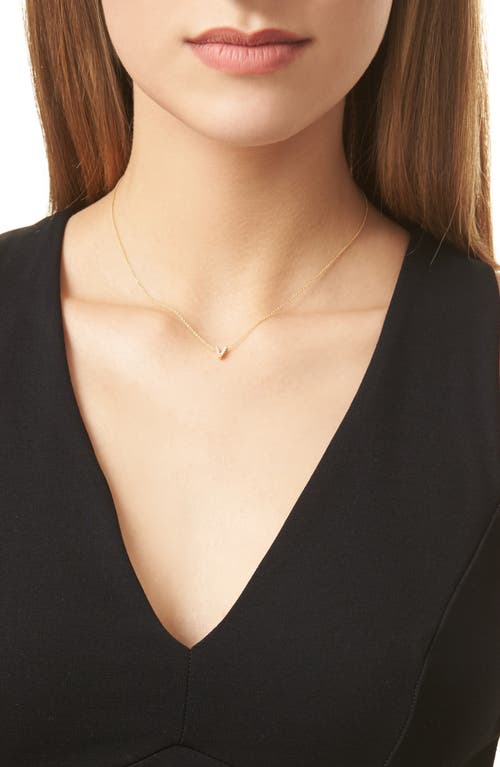 Bony Levy 18k Gold Pavé Diamond Initial Pendant Necklace In 18k Yellow Gold - V