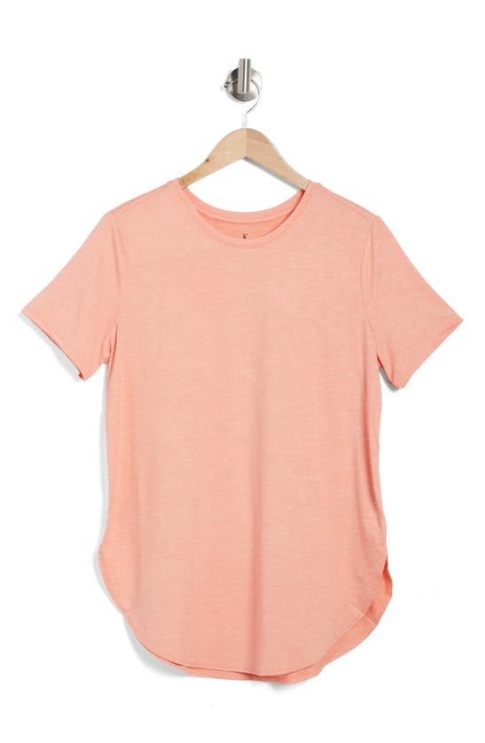 Skechers Godri Swift Tunic T-shirt In Coral/ Lime