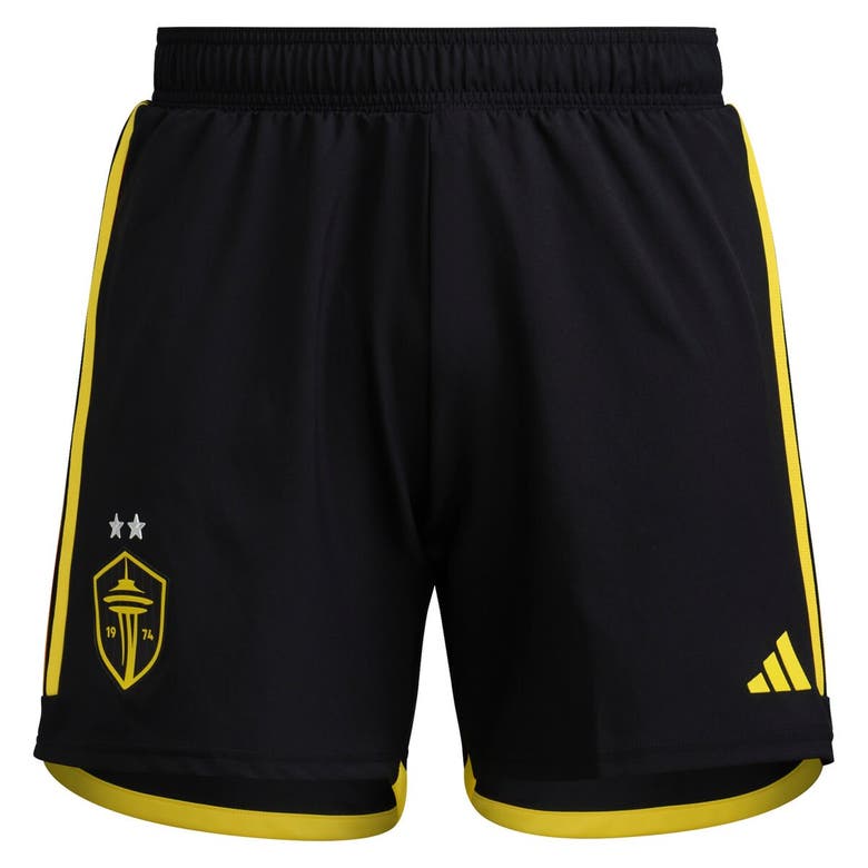 Shop Adidas Originals Adidas Black Seattle Sounders Fc 2024 Away Authentic Shorts