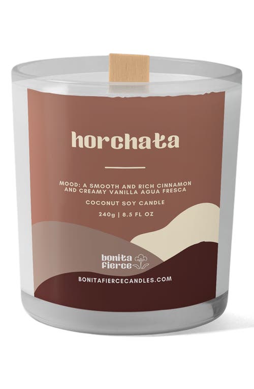 Bonita Fierce Horchata Candle In Brown/white Multi