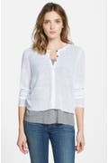 Eileen Fisher Organic Linen Sweater Jacket (Regular & Petite) (Online