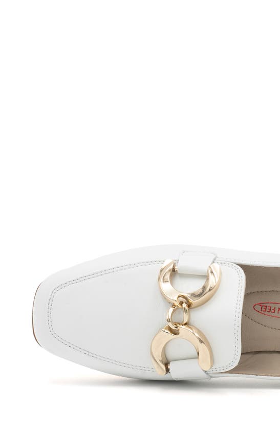 Amalfi By Rangoni Greve Loafer In White Parmasoft - Platinum Acc
