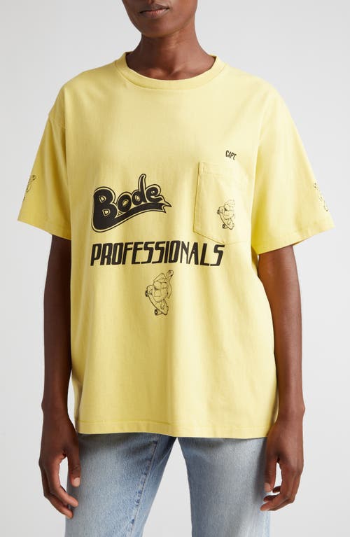 Bode Professionals Graphic T-Shirt Yellow at Nordstrom,