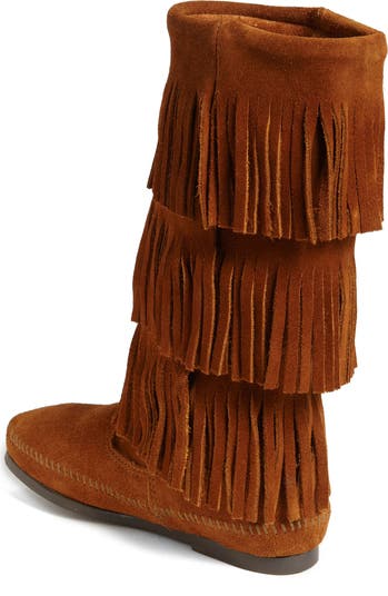 Minnetonka 3 layer hot sale fringe boot