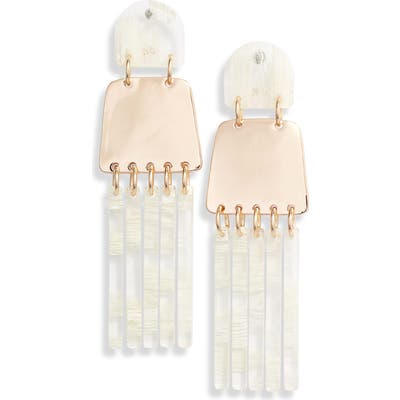 Lele Sadoughi Empire Fringe Drop Earrings