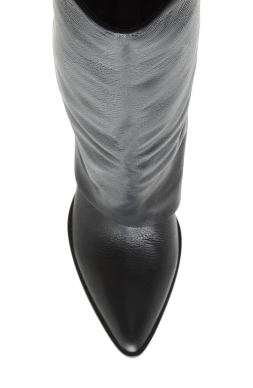 Shop Steve Madden Blanco Knee High Boot In Black Leather