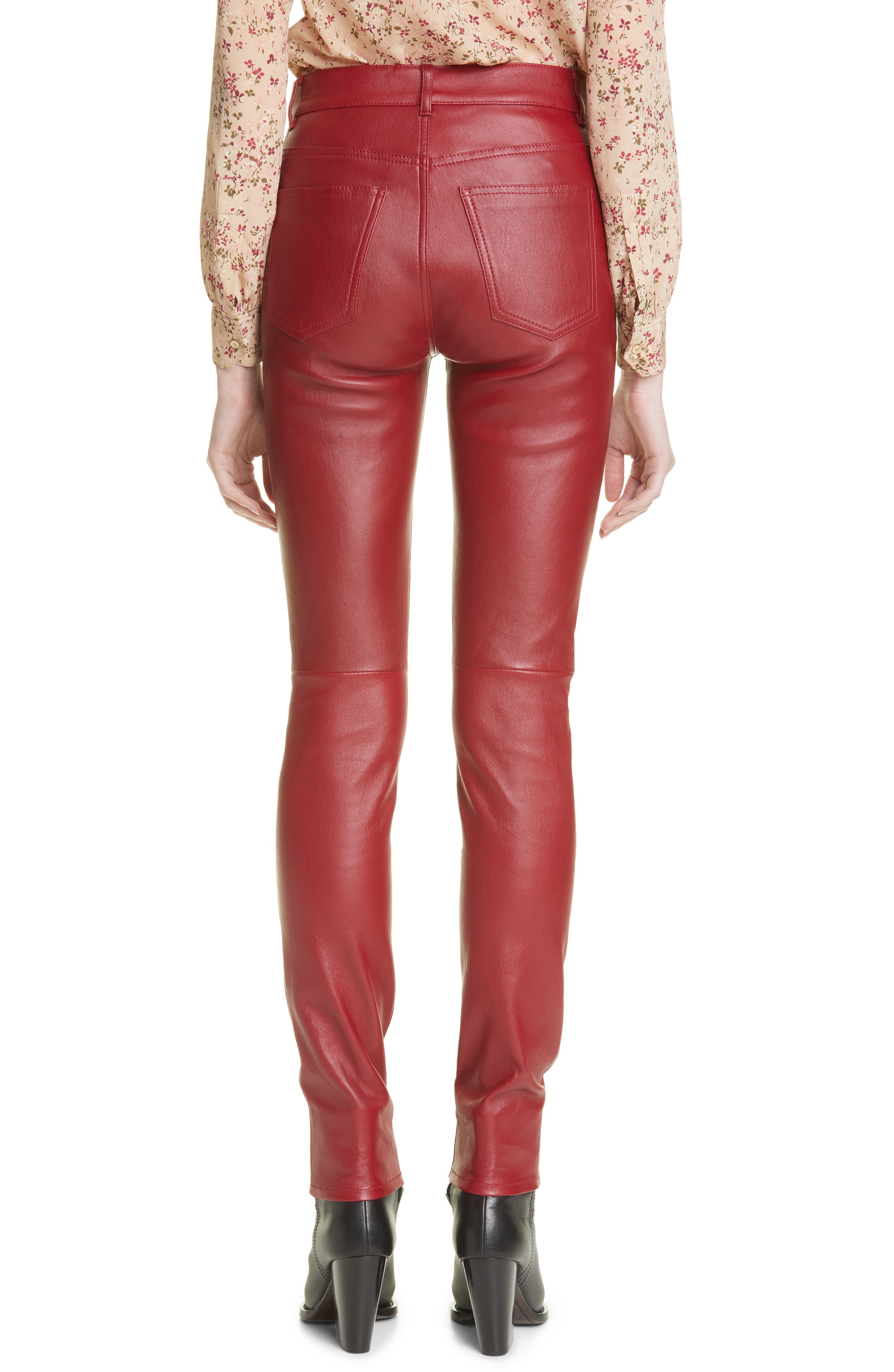 leather pants saint laurent