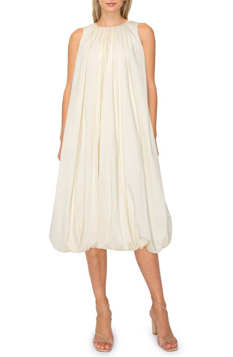 Cayleigh Satin Bubble Hem Mini Dress - SPLASH