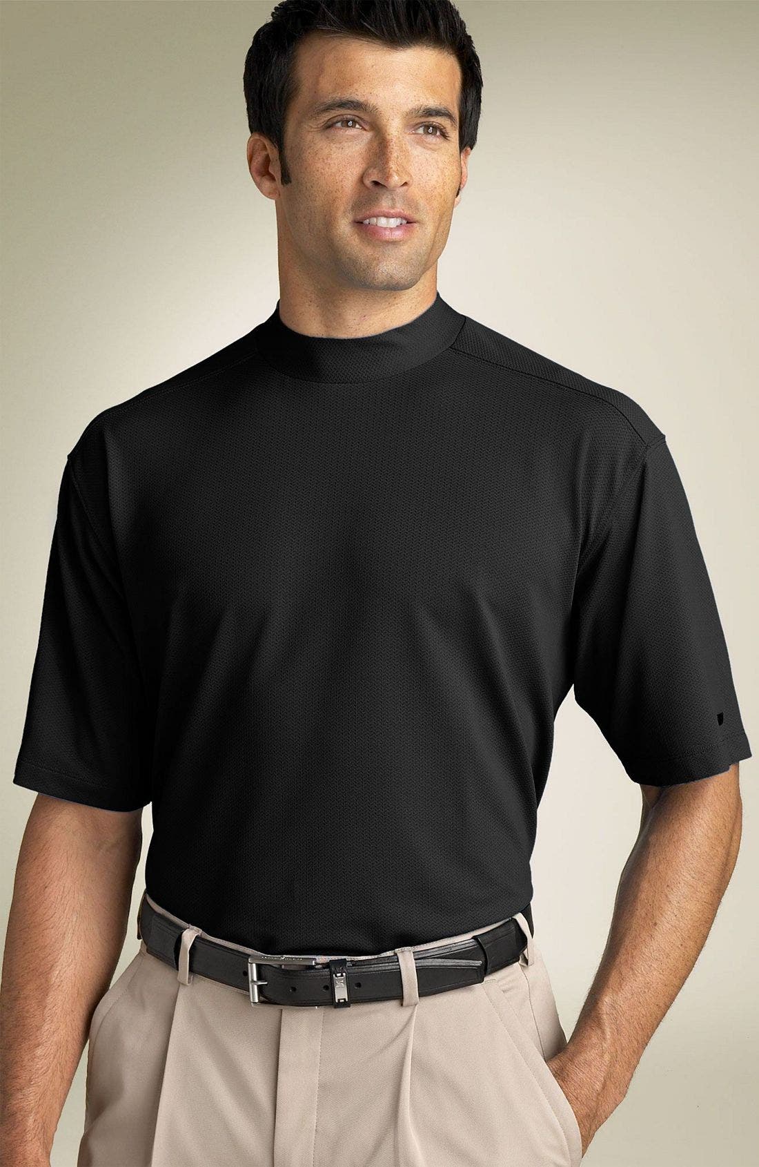 golf mock neck shirts