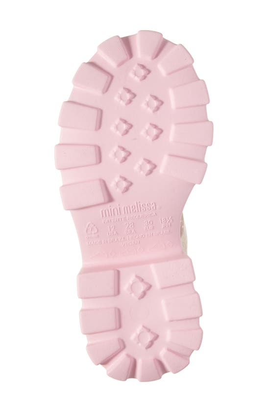 Mini Melissa Kids' Megan Platform Fisherman Sandal In Pink/ Glitter Pink