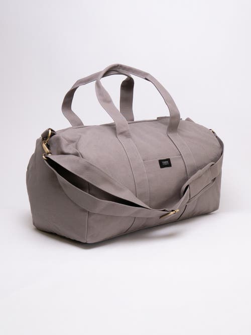 Terra Thread Organic Cotton Gym Bag In Charcoal Grey