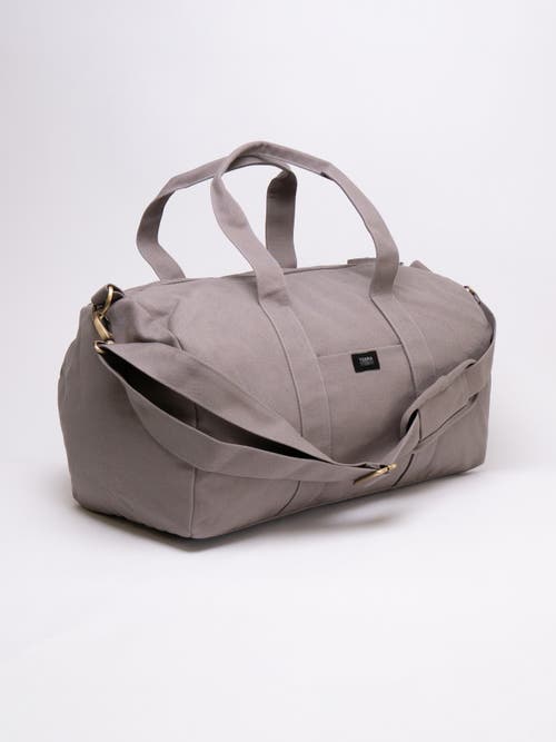 Shop Terra Thread Organic Cotton Gym Bag In Cloud Grey