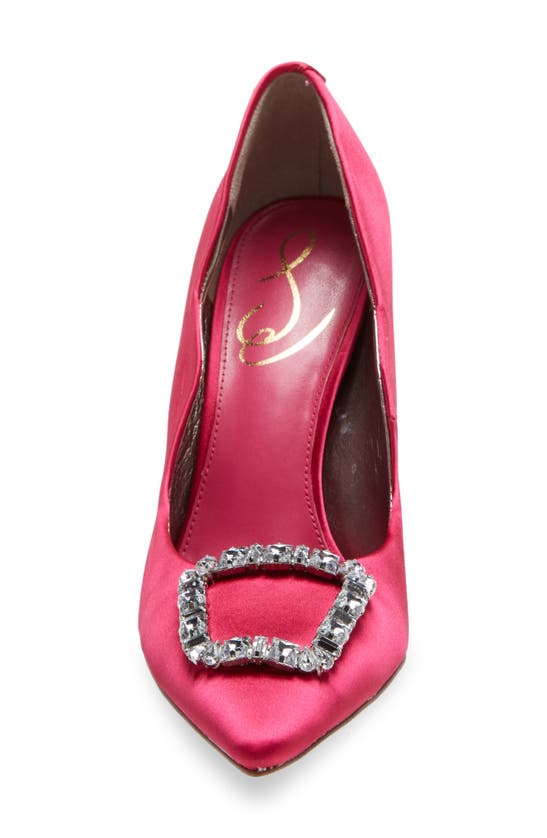 Shop Sam Edelman Harriett Pointed Toe Pump In Bold Fuchsia