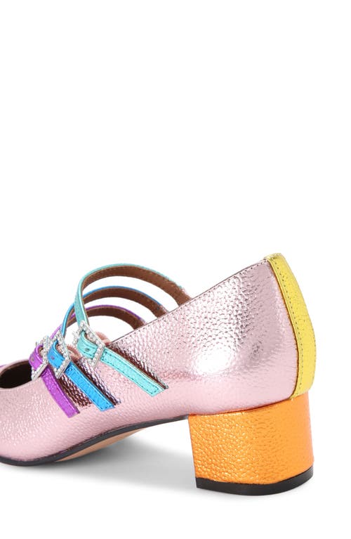 Shop Kurt Geiger London Pierra Mary Jane Pump In Pink Multi