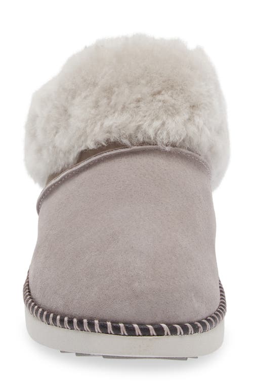 Shop Olukai Genuine Shearling Slipper In Fog/mist Grey