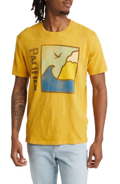 Men's Dotwork Oversize T-Shirt In Yellow