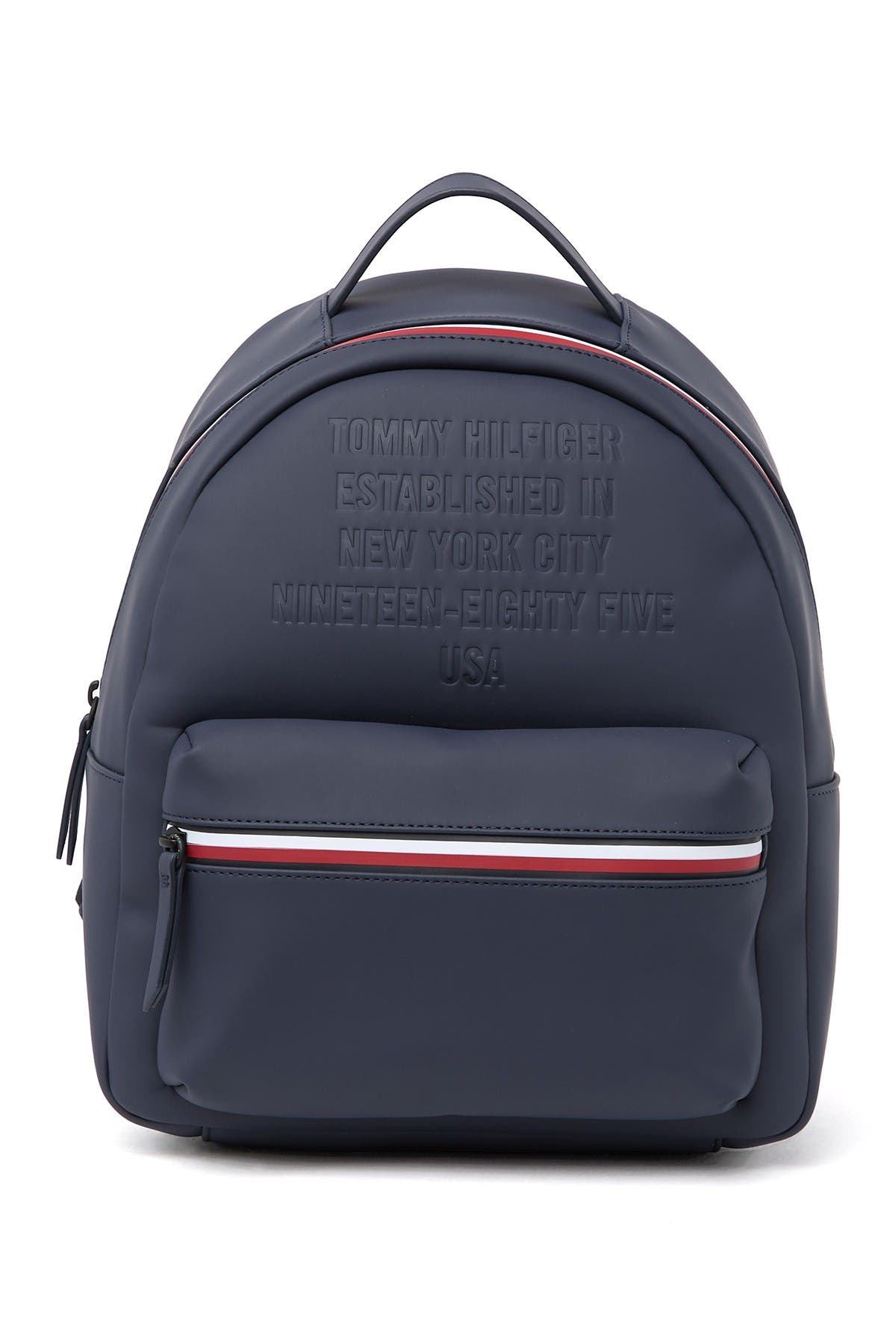 tommy hilfiger silver backpack