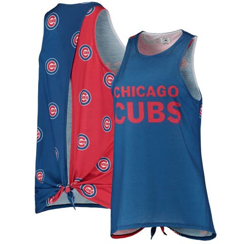 Chicago Cubs Terez Women's Crop Top - Royal/Red