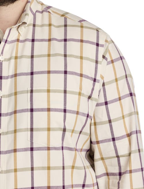Untuckit Fit By Dxl Untuckit Olson Plaid Sport Shirt In Cream