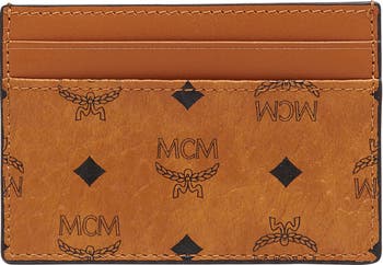 MCM Brown Visetos Coated Canvas and Leather Embellished Mini