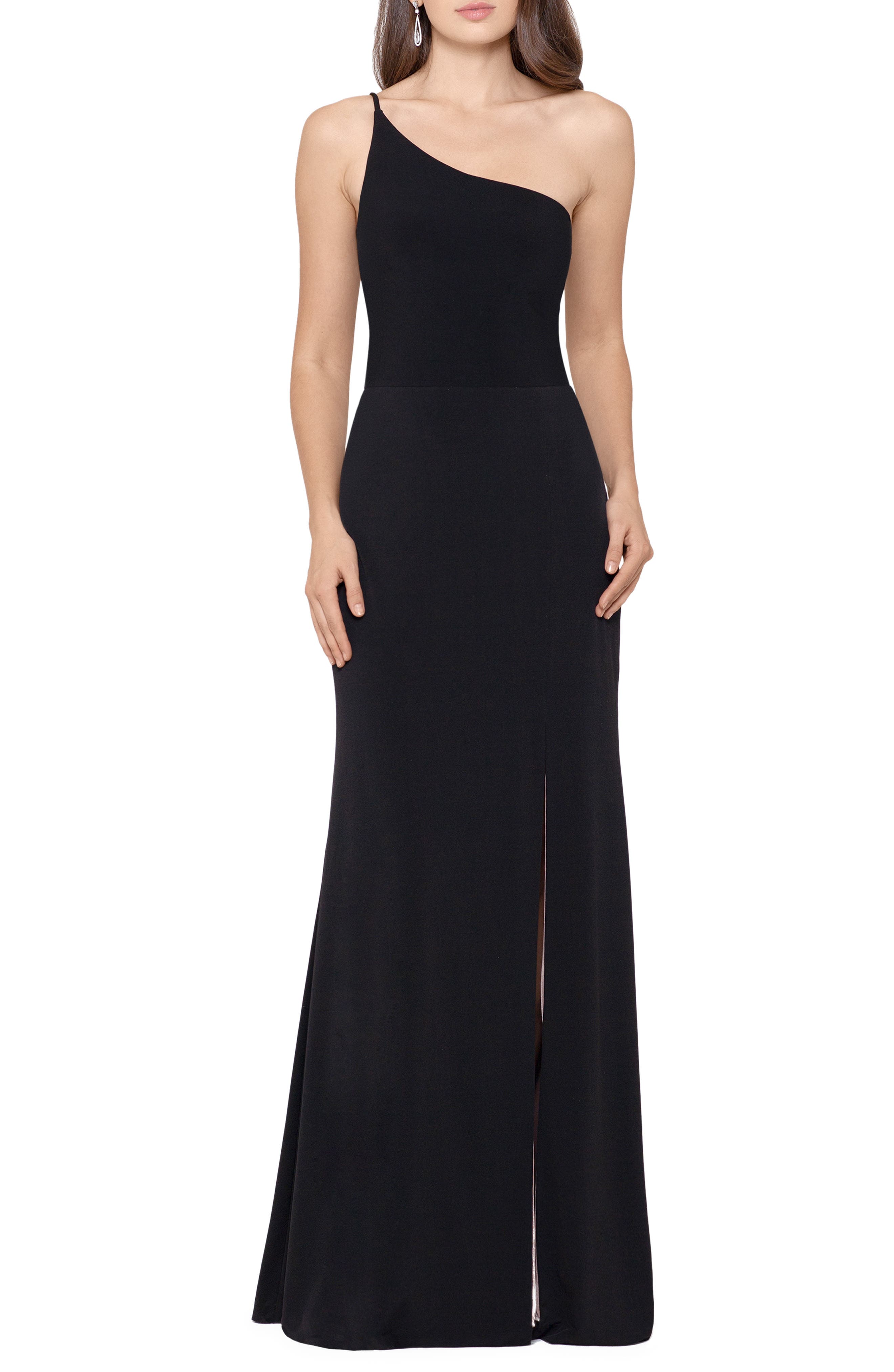 xscape rhinestone illusion dress