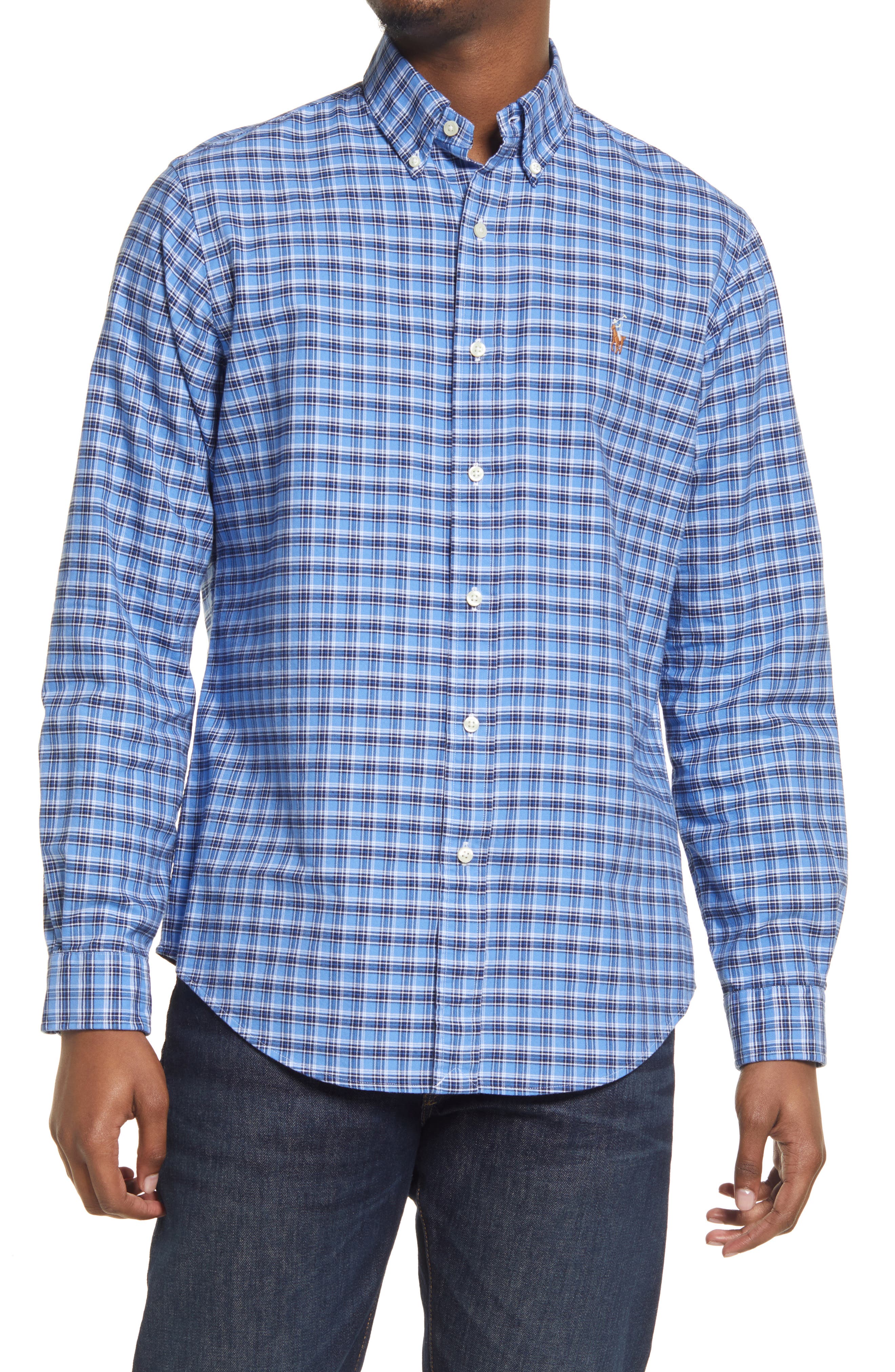 polo long sleeve button down