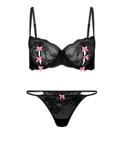 Shop Adore Me Margeaux Unlined Balconette Bra In Black