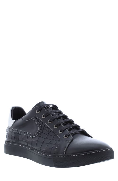 Robert Graham Uffizi Sneaker in Black at Nordstrom, Size 9.5