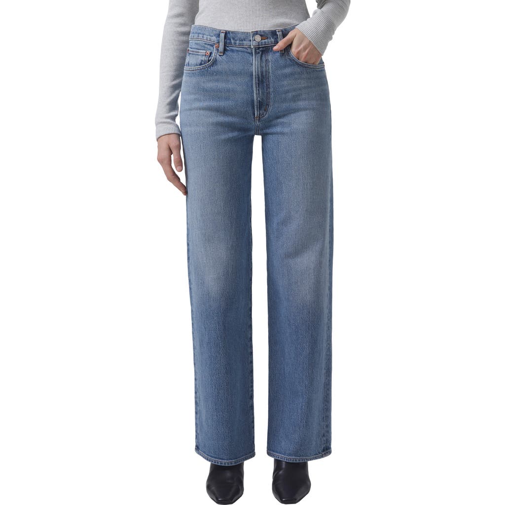 Agolde Harper High Rise Wide-leg Jeans In Flash In Flash