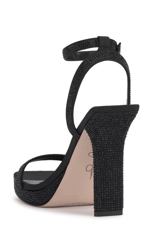 Shop Jessica Simpson Adonia Ankle Strap Platform Sandal In Black