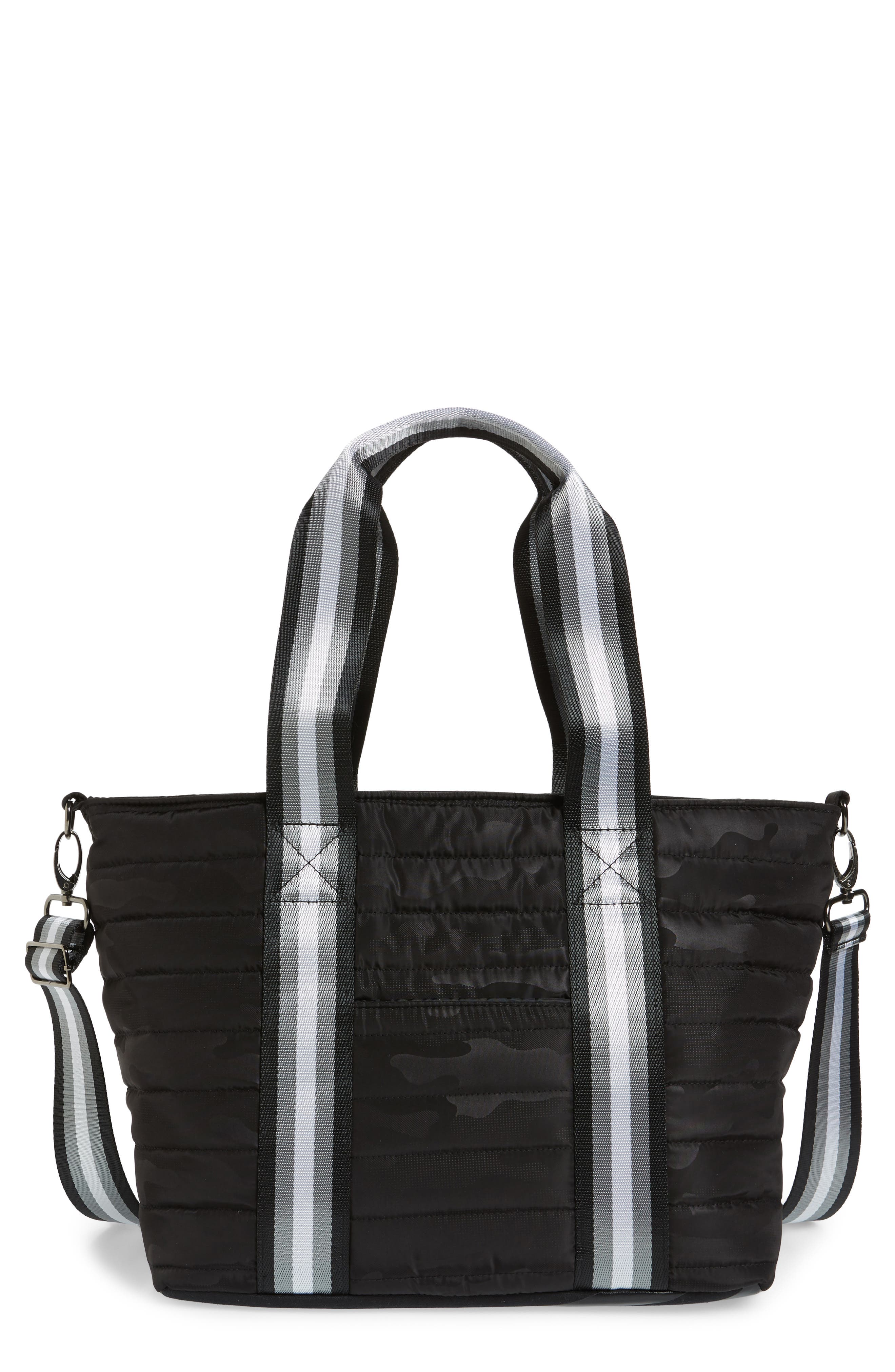 think royln wingman glossy quilted tote bag