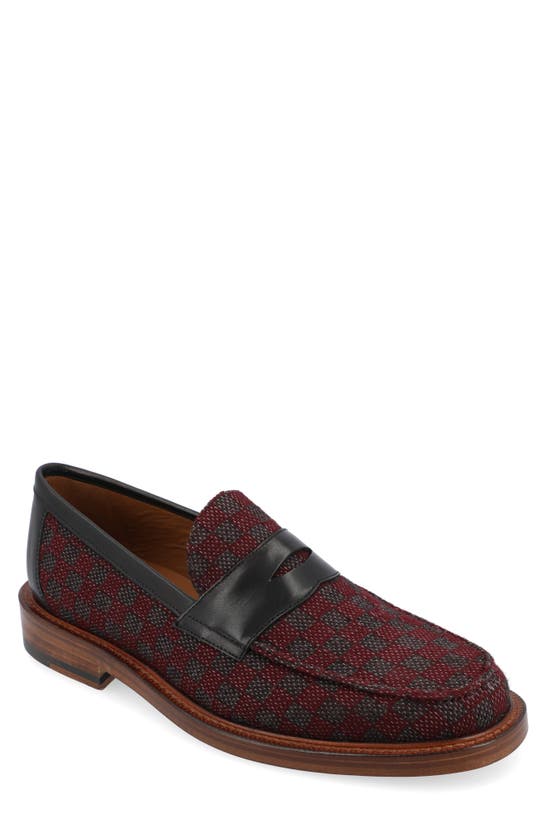 Shop Taft The Fitz Loafer In Maroon