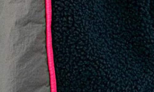 Marcus Adler Hooded High Pile Fleece Cardigan In Navy