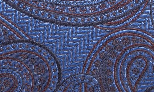 Shop Canali Paisley Silk Tie In Blue