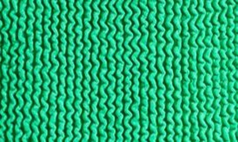 Hunza G Seersucker Texture Open-back Swimsuit In Emerald