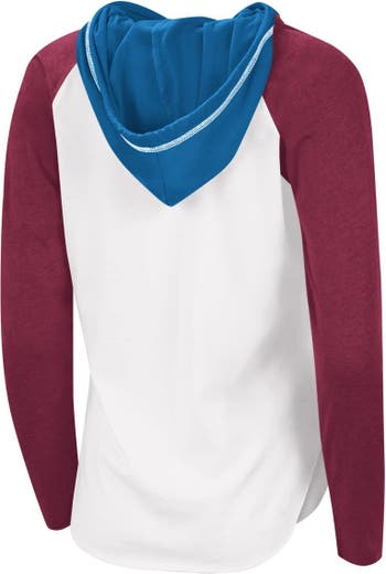 Women's G-III 4Her by Carl Banks White Colorado Avalanche City Graphic Sport Fitted Crewneck T-Shirt Size: Small