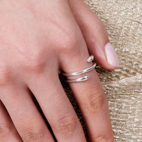 Lucy Quartermaine Women's Coil Drop Ring In Gold Vermeil In Gold
