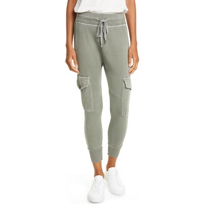 Nsf Clothing Ellie Cargo Crop Sweatpants, Size Petite - Green