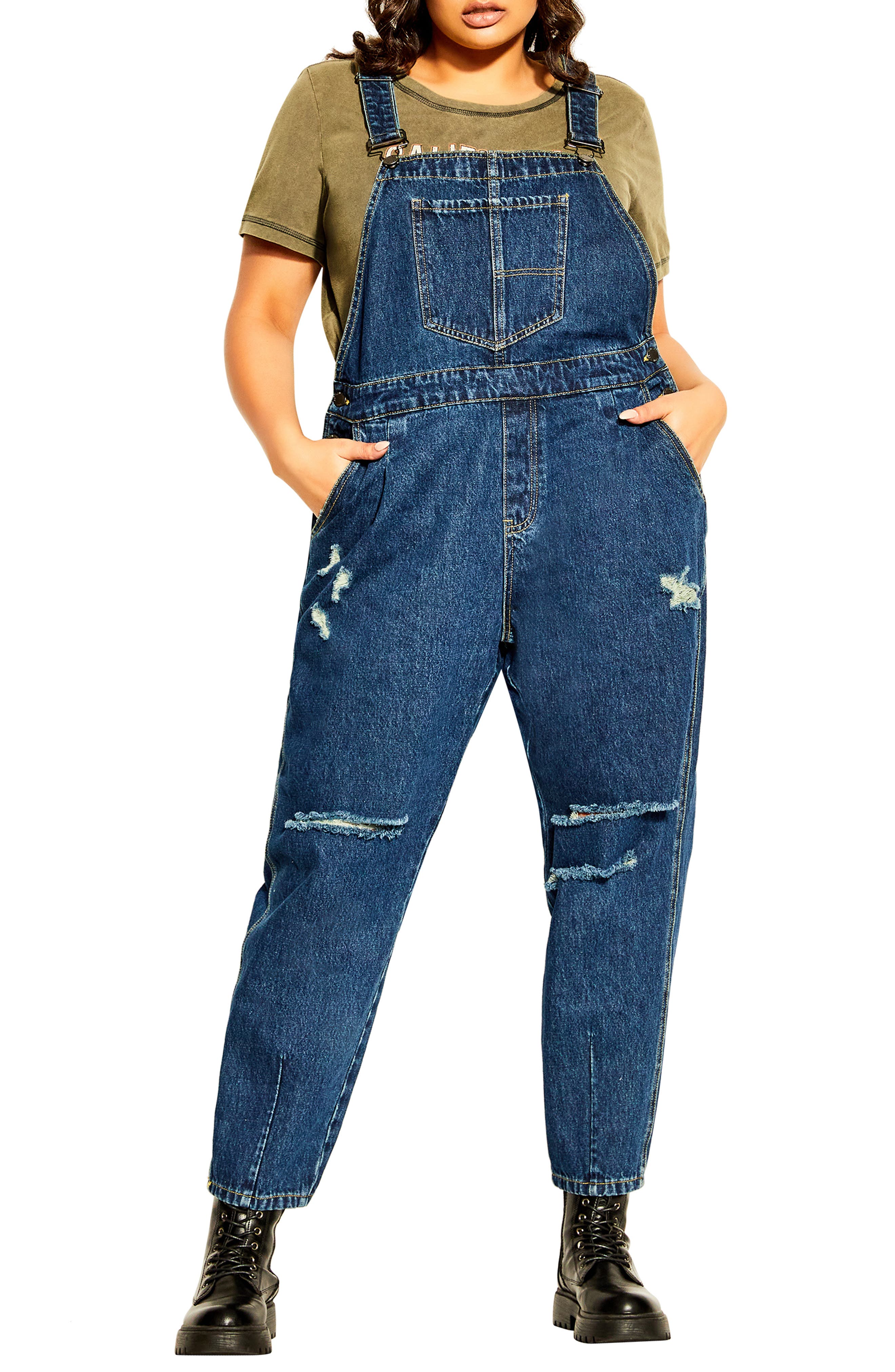 city chic denim overalls