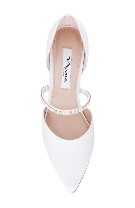 Shop Nina Brystol D'orsay Pointed Toe Pump In Ivory