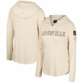 Men's Colosseum Heather Black Louisville Cardinals Team OHT Military  Appreciation Long Sleeve Hoodie T-Shirt