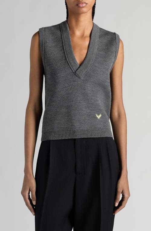 Bottega Veneta Intarsia Rooster Lightweight Wool Sweater Vest Thunder at Nordstrom,