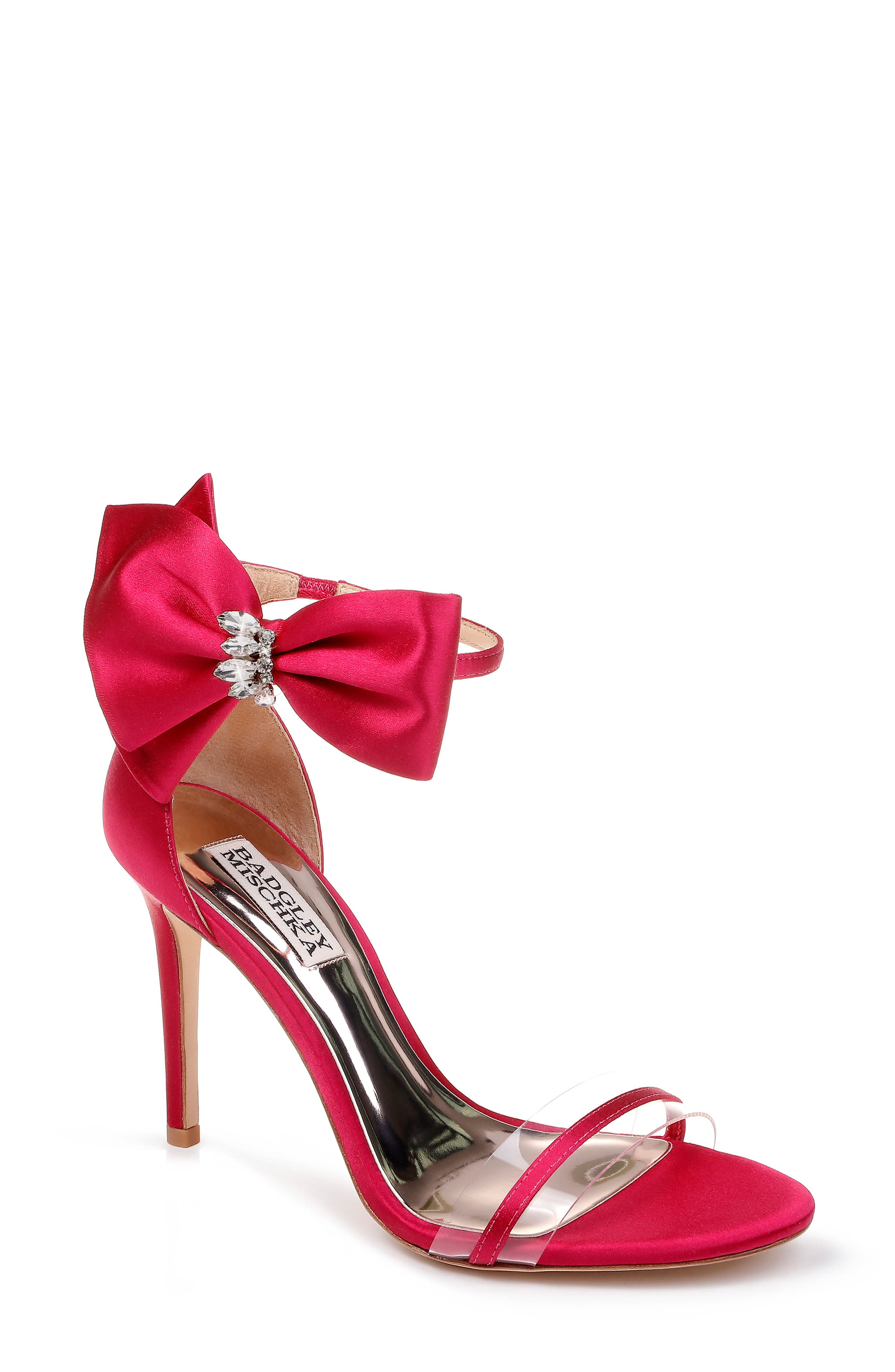 Badgley Mischka Fran Bow Ankle Strap Sandal