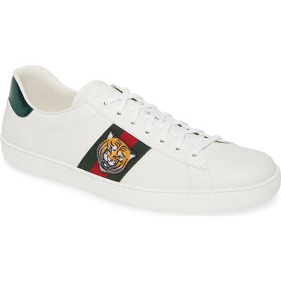 Gucci New Ace Low Top Sneaker, White