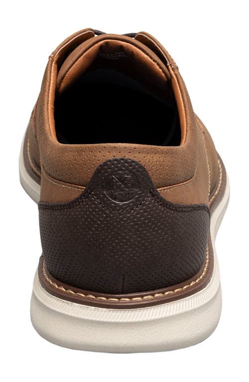 Nunn Bush Chase Plain Toe Derby In Cognac Multi