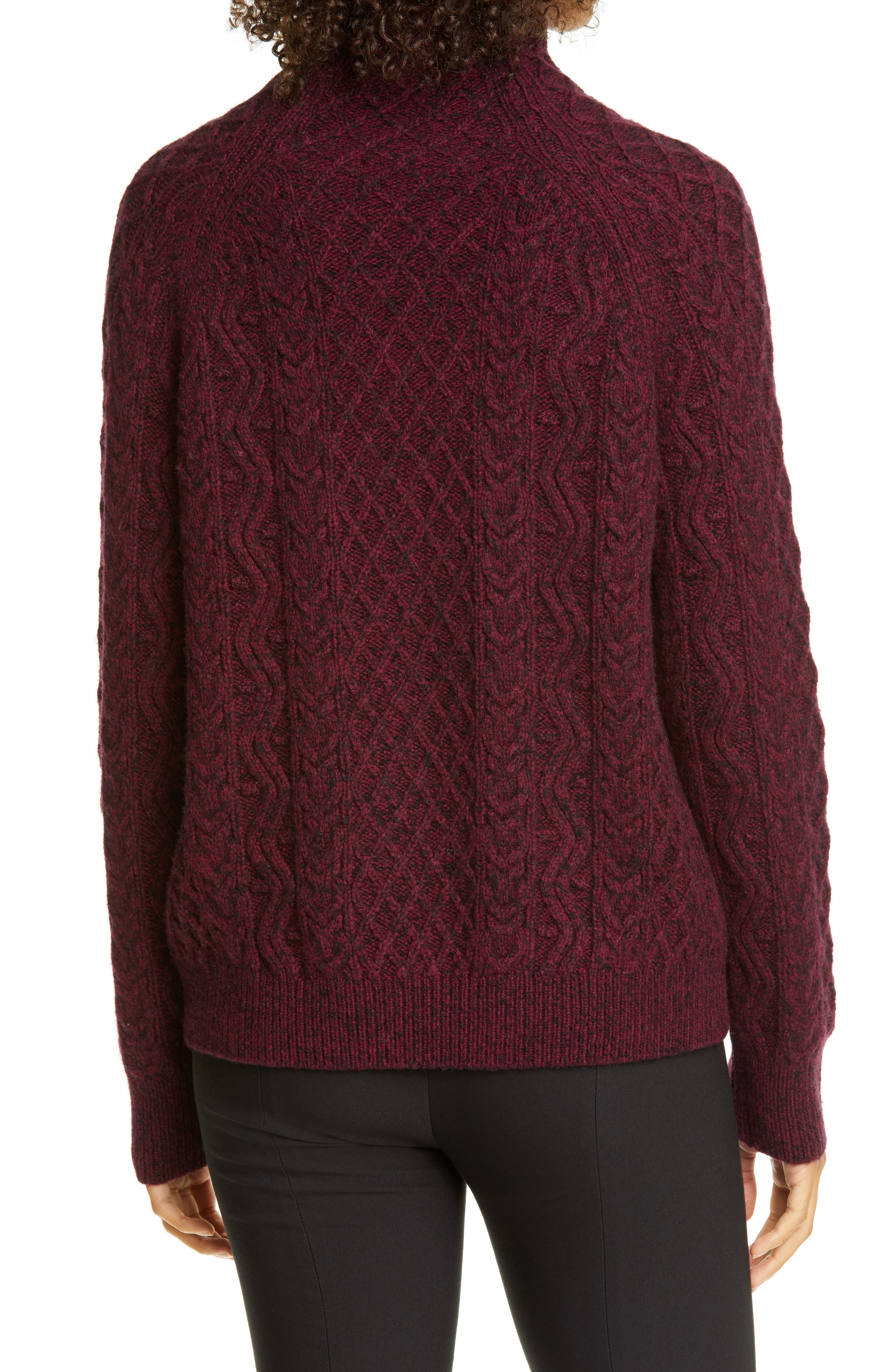 vince zig zag cable sweater