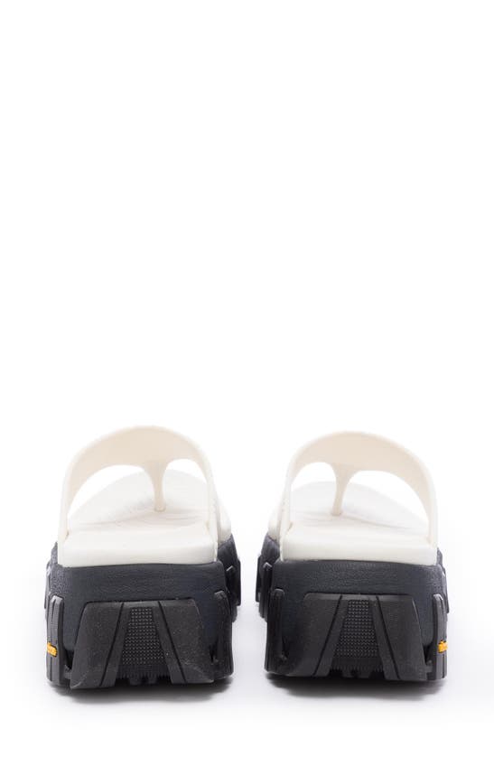 Shop P448 Bondi Platform Flip Flop In Gesso