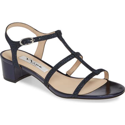 Nina Gelisa T-Strap Sandal- Blue