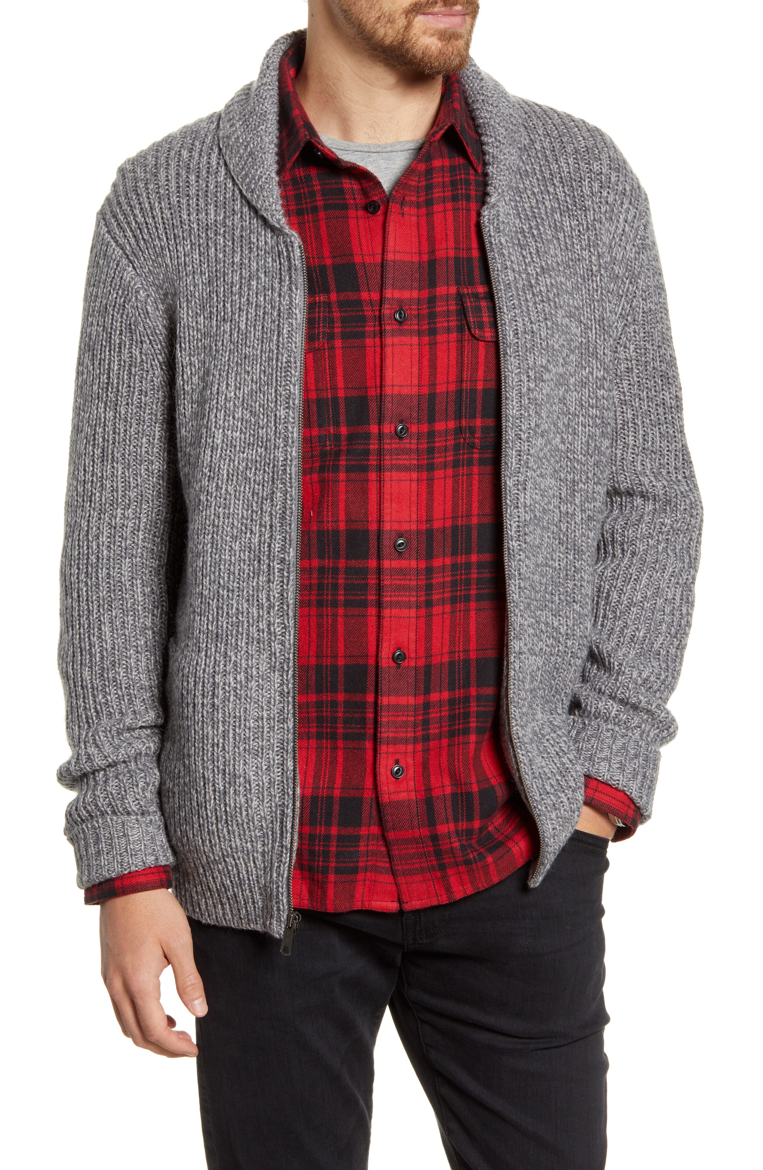 1901 shawl collar cardigan