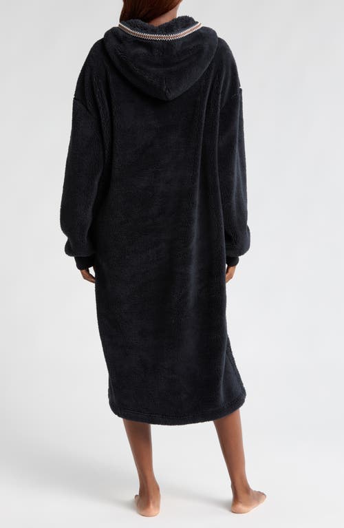 Shop Ugg(r) Long Fleece Hoodie In Black